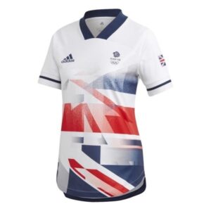 adidas Womens Team GB Football Jersey White Tokyo 2020 Olympics - Ladies Size 12