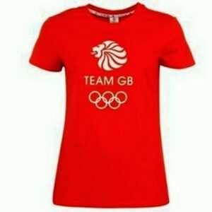 2012 Team GB Olympic Rings T-Shirt for Ladies Size 22